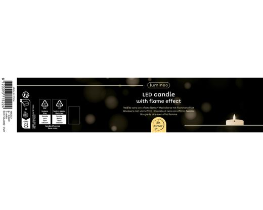 Vela LED de Iglesia - DIA7.50-H14.50CM-1L
