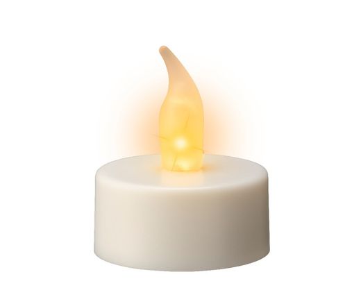 Vela led de plástico Fija Bo Interior dia 3.80-H4.60CM-1L white/flame